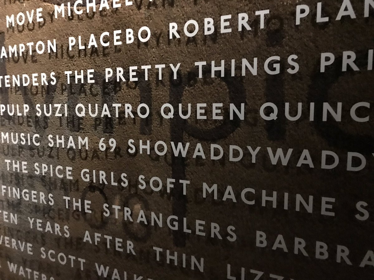 Dennis_L_Perry's tweet image. Date night @Olympic_Cinema before seeing @BoRhapMovie. Just a small number of the artists that recorded here in the past. #BohemianRapsody #Queen #datenight