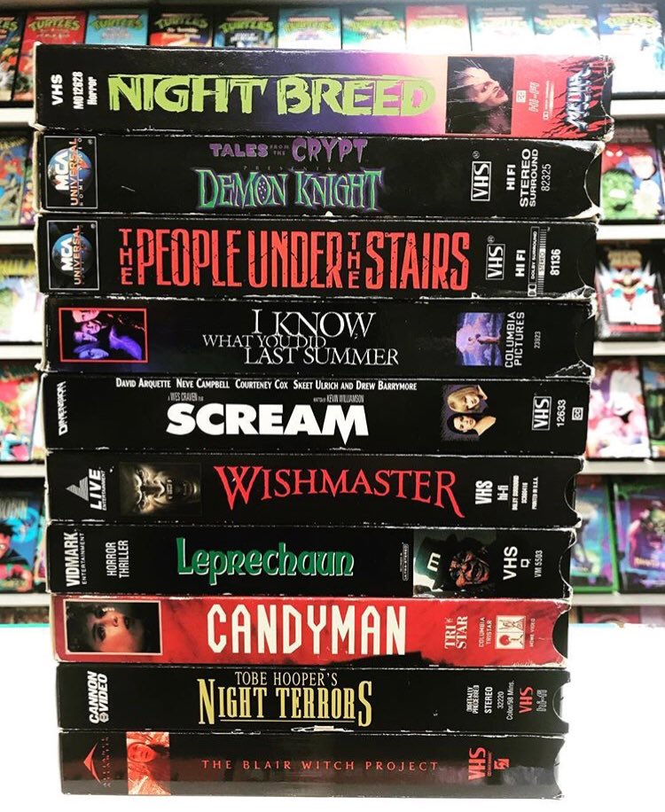 meatloafjack's tweet photo. Pick one ,,,,,,,,,,,,,,,,,,,,,,,,,,GO!!??
#therecanbeonlyone #horror #vhshorror https://t.co/DR9V8ur8HT