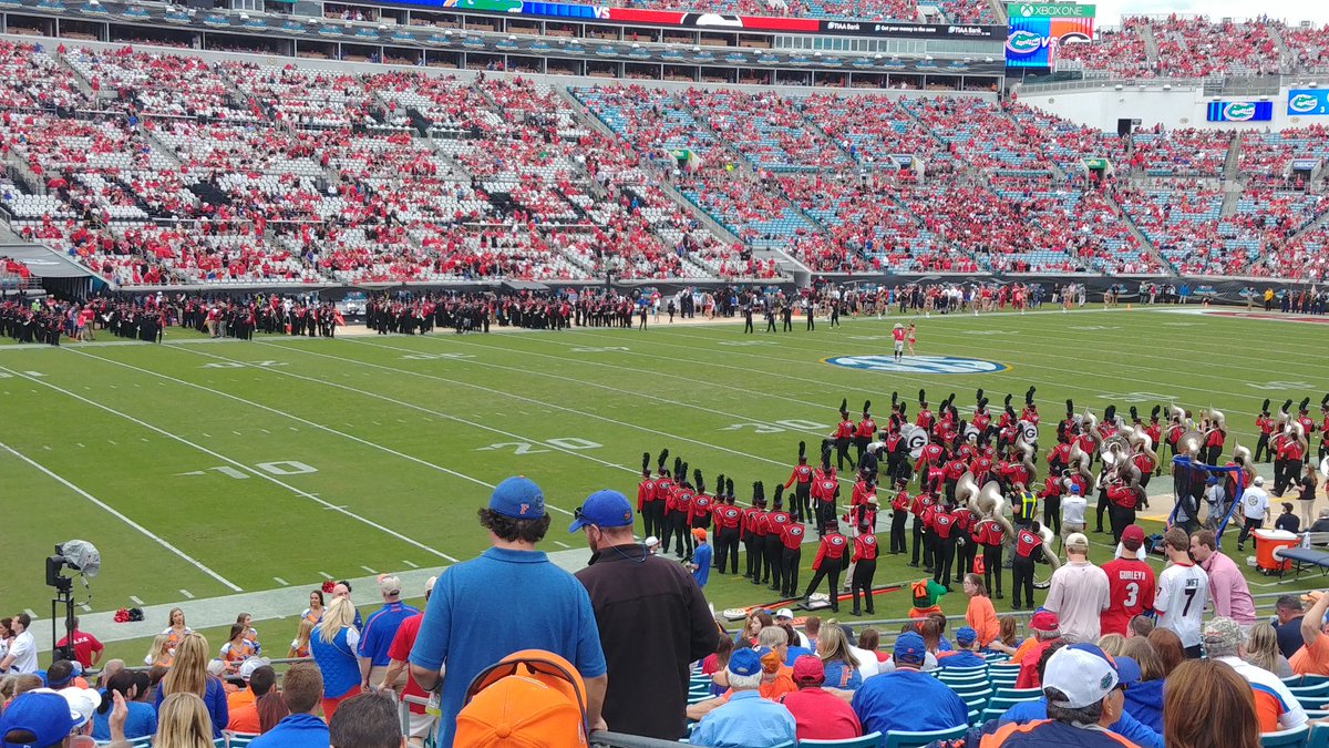 RCHartline's tweet image. Great seats for "The Largest Outdoor Cocktail Party in the World" #9Florida vs #7Georgia