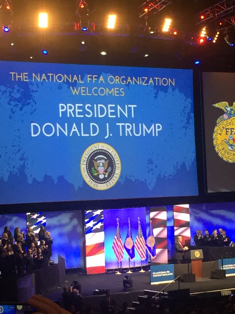 The Eagle has landed and the President is at the 9th session of the National FFA Convention! <a href="/RuCoCTE/">RuCo CTE</a> <a href="/TNFFAFoundation/">Tennessee FFA Foundation</a> <a href="/OaklandRCS/">Oakland High School</a> <a href="/rucoschools/">Rutherford County Schools</a>
