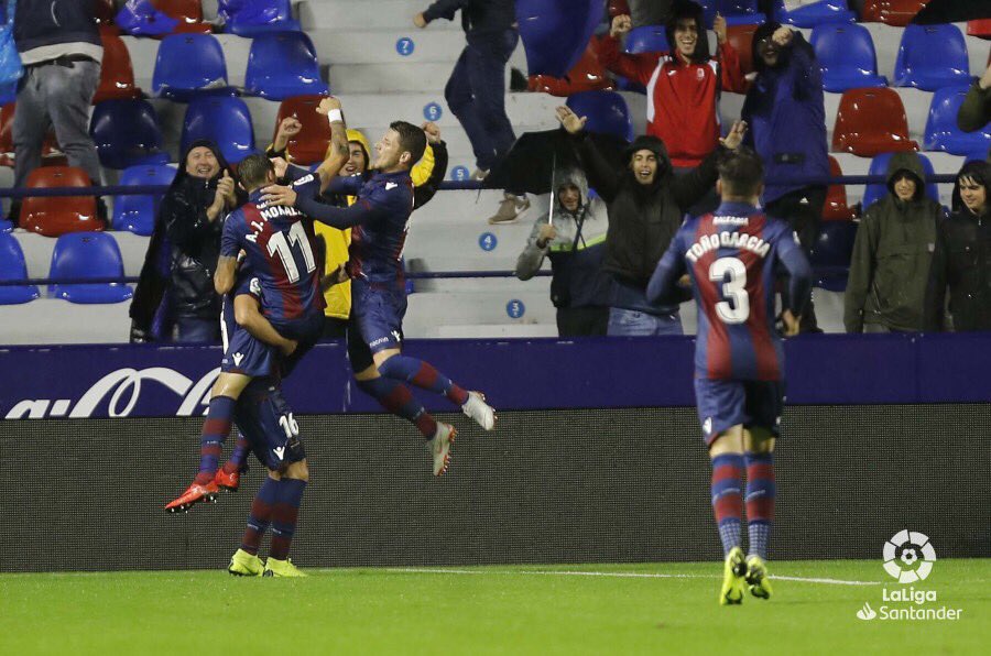 Cuarta victoria seguida del <a href="/LevanteUD/">Levante UD</a> de <a href="/togarcia89/">Toño García</a> en <a href="/LaLiga/">LALIGA</a> ¡Qué no pare la racha! #LaLiga #Branding #RRSS #LevanteLeganés #ToñoGarcía #OneTag