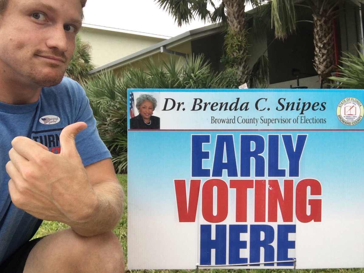 Henry_1RM's tweet photo. I Early-voted! Since I’m registered in #BrowardCounty I had to fly solo apart from my #FL26 team but no matter where we’re from, #PTPVotes! #VotingMatters #IJustVoted https://t.co/7wXxPJNQaW