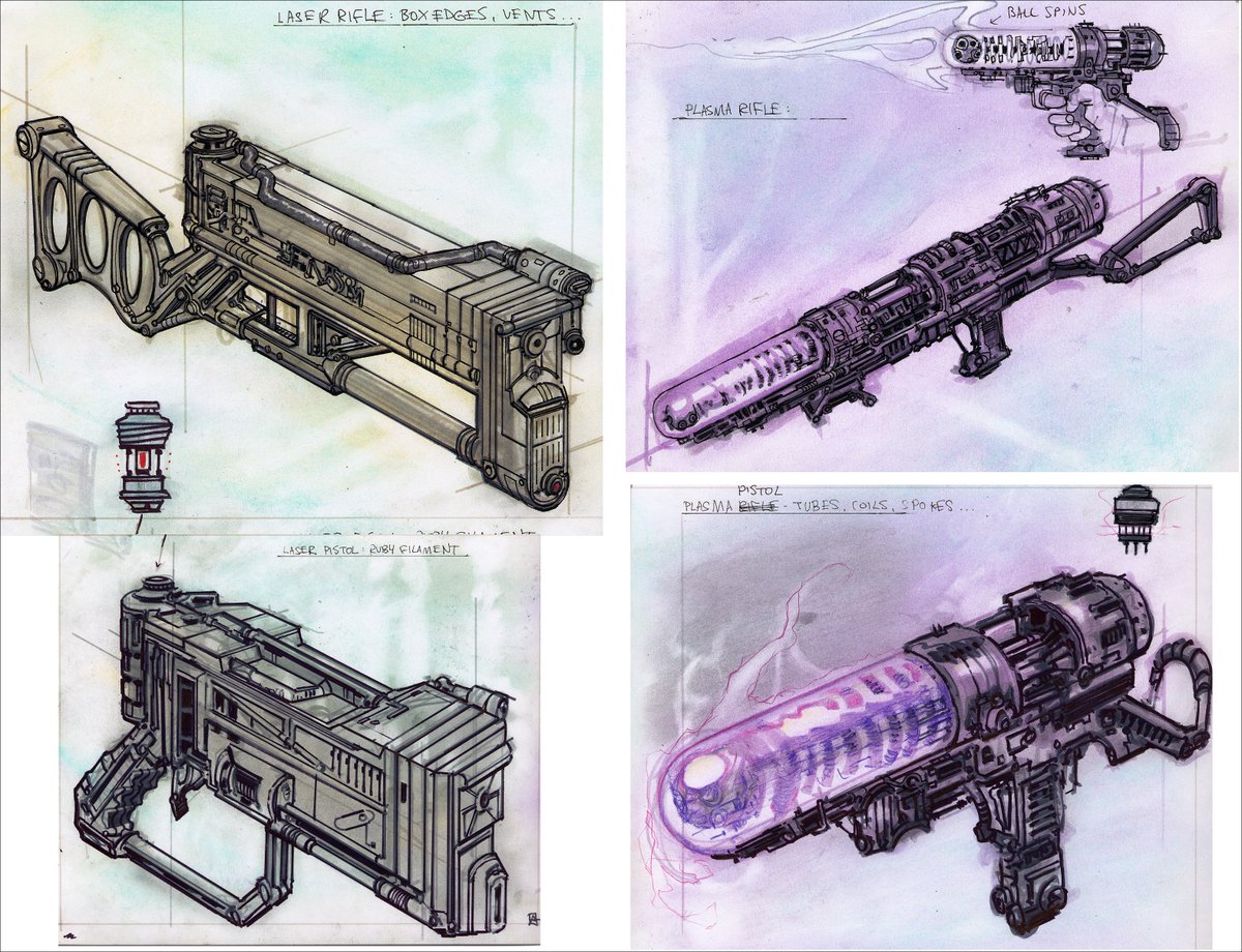 AdamowiczDaily's tweet photo. Adam knew the world #Fallout would be a deadly one, so he made sure to concept some equally deadly weapons to help us survive! #fallout3 #fallout4 #fallout76 https://t.co/Ae2NSRGJ6r