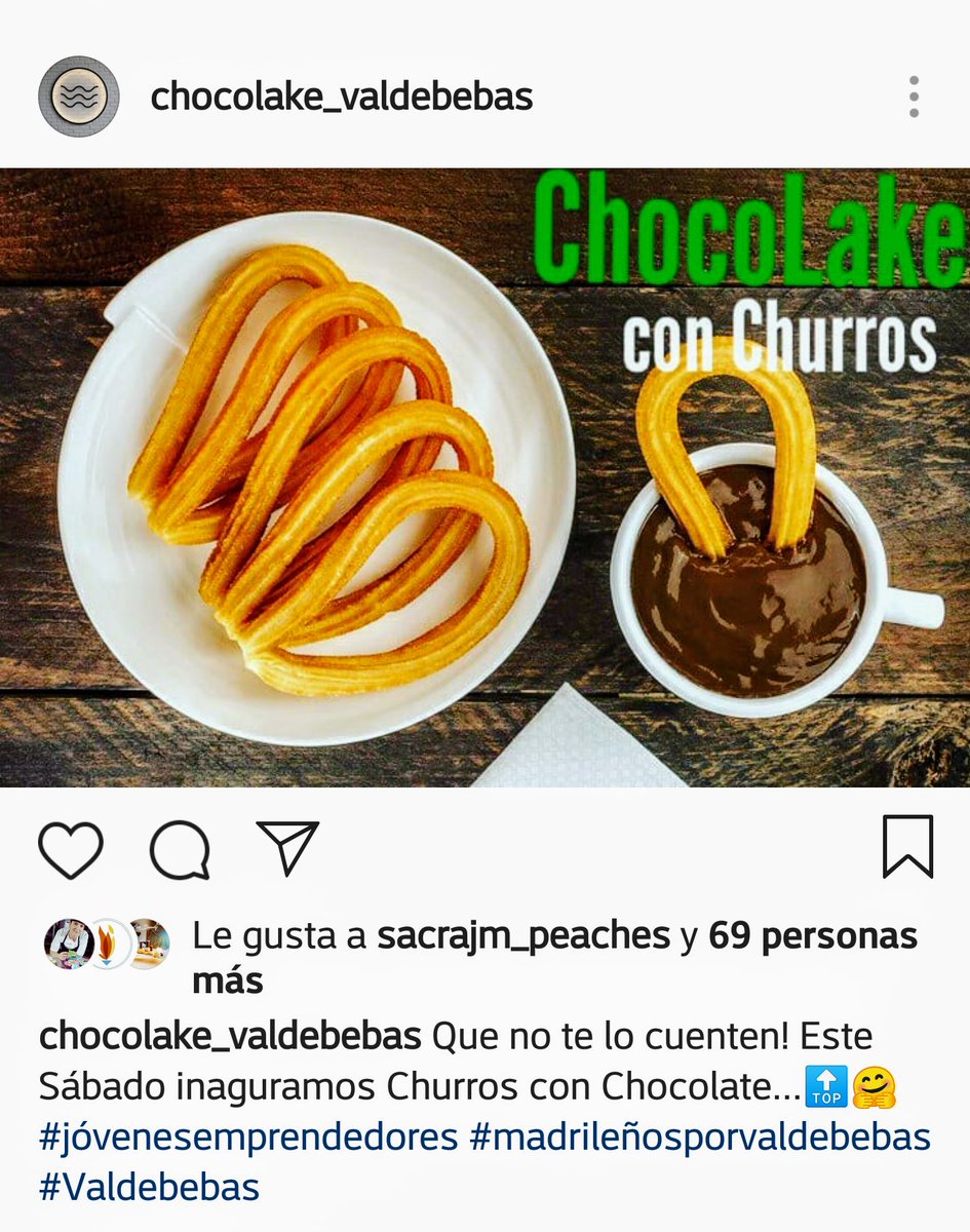 maria_hasking's tweet photo. #Valdebebas #Chocolake  Churros con chocolate☕☕ https://t.co/hcttPKGi7c