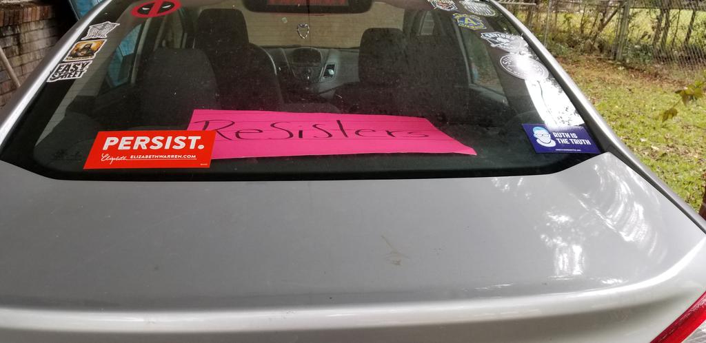 sheryl_monk's tweet photo. This is my libtard, leftist, radical-left, alt-left, mob-inspiring car. His name is Bruce. Lol...#VoteOutGOP2018 #VoteBlueToSaveAmerica #VoteBlueToEndThisNightmare #VoteBlue If you do nothing else between now&amp;6 November...#VOTE #VOTE #VOTE &amp; triple check your ballot B4 casting! https://t.co/69KjnOmHx7