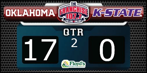 The #Sooners are out to an early lead on #KState.