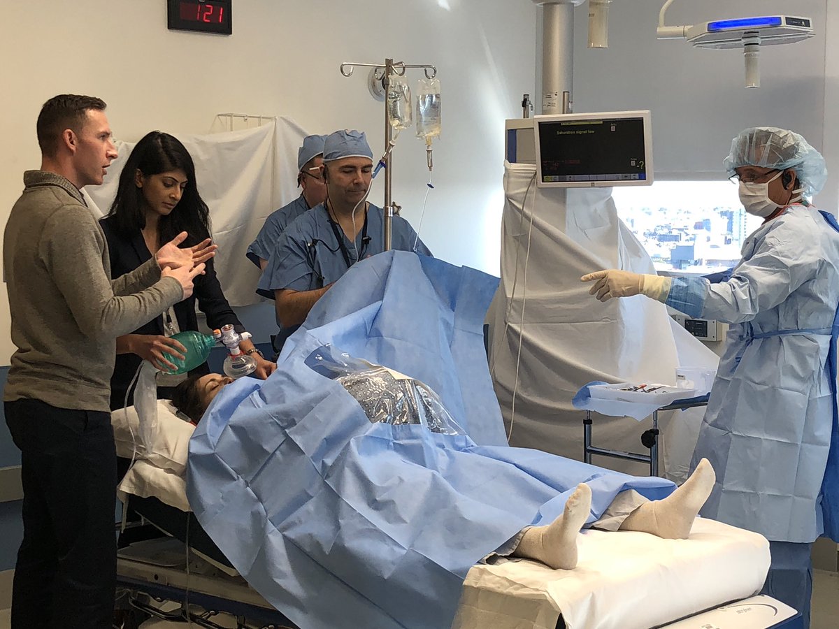 Drs. Brandon Hammond (UNC) and Meryl William (Penn State) are saving (simulated) lives at the Anesthesia for Global Outreach Conf in Boston