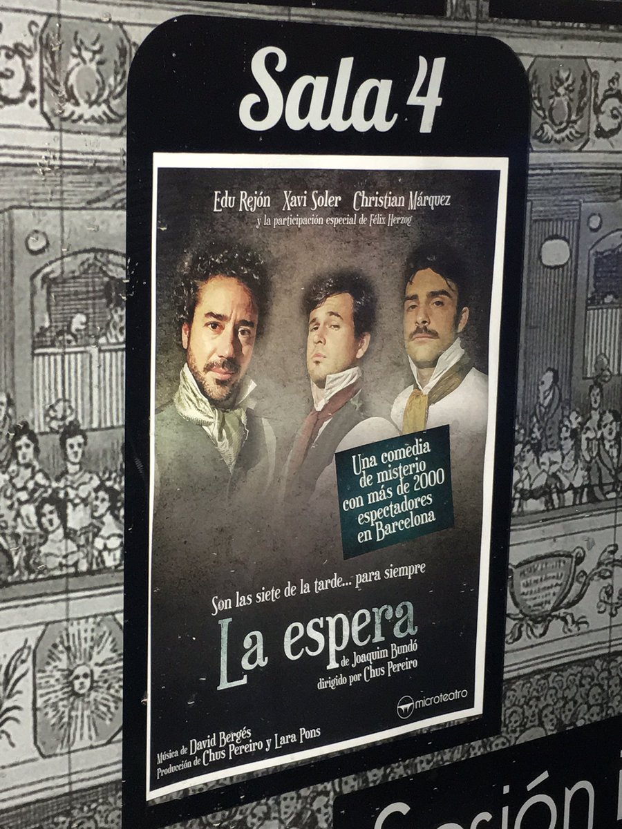 GreenKingdomEnt's tweet photo. Noche divertida viendo la obra “La Espera” en @microteatro de Madrid, de la mano de @chrmarquez @Edurejon y Xavi Soler.
No os la podéis perder, tenéis hasta mañana para poder verla #microlaespera https://t.co/pL3PVmOGl9