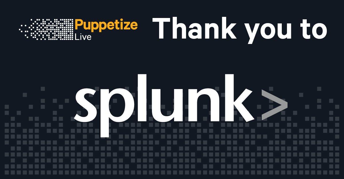 puppetize's tweet photo. Didn’t get a chance to watch both of @Splunk's talks during #PuppetizeLive? Here you go: https://t.co/clXEqCxMag https://t.co/rDFIzMhYfV