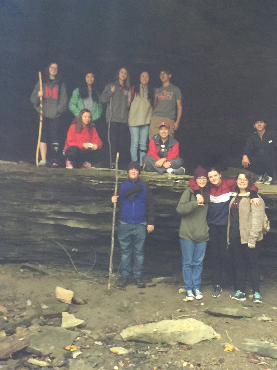 hly500's tweet photo. The #MSHSScienceClub had a blast today at Cane Creek Canyon Nature Preserve. We hiked just over 4 miles and found quite a few geocaches. #LearningOnSaturday #takechances @mshstrojans @MSCSTrojans https://t.co/gv1H7fsFuj