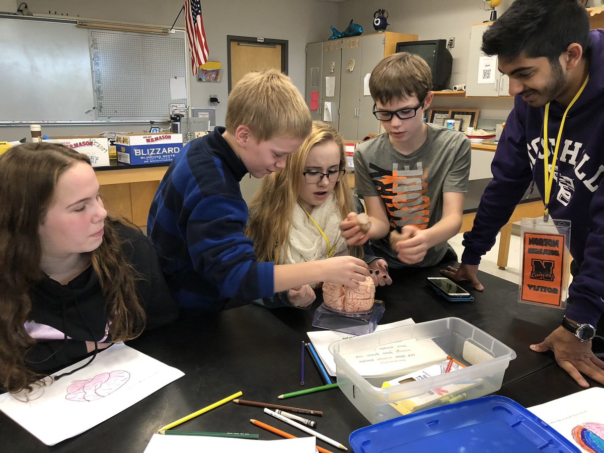 Another great session this week with Dr. Cyr and her Stonehill College students! #NMSlancersLead #6PRocks