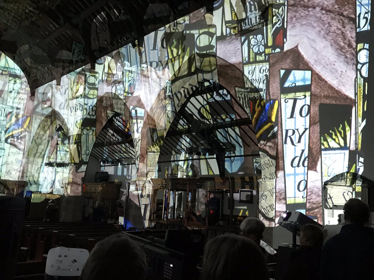 SaraMcKeeFRSA's tweet photo. Simply sublime #SplintersofHeaven tonight @caruconwy St Mary’s with magical musical accompaniment throughout. A truly special part of #conwyfeast @conwyfeast
#contemplation #Fellowship #ArtMatters #LifeinFullColour https://t.co/lnFaI0sUgK