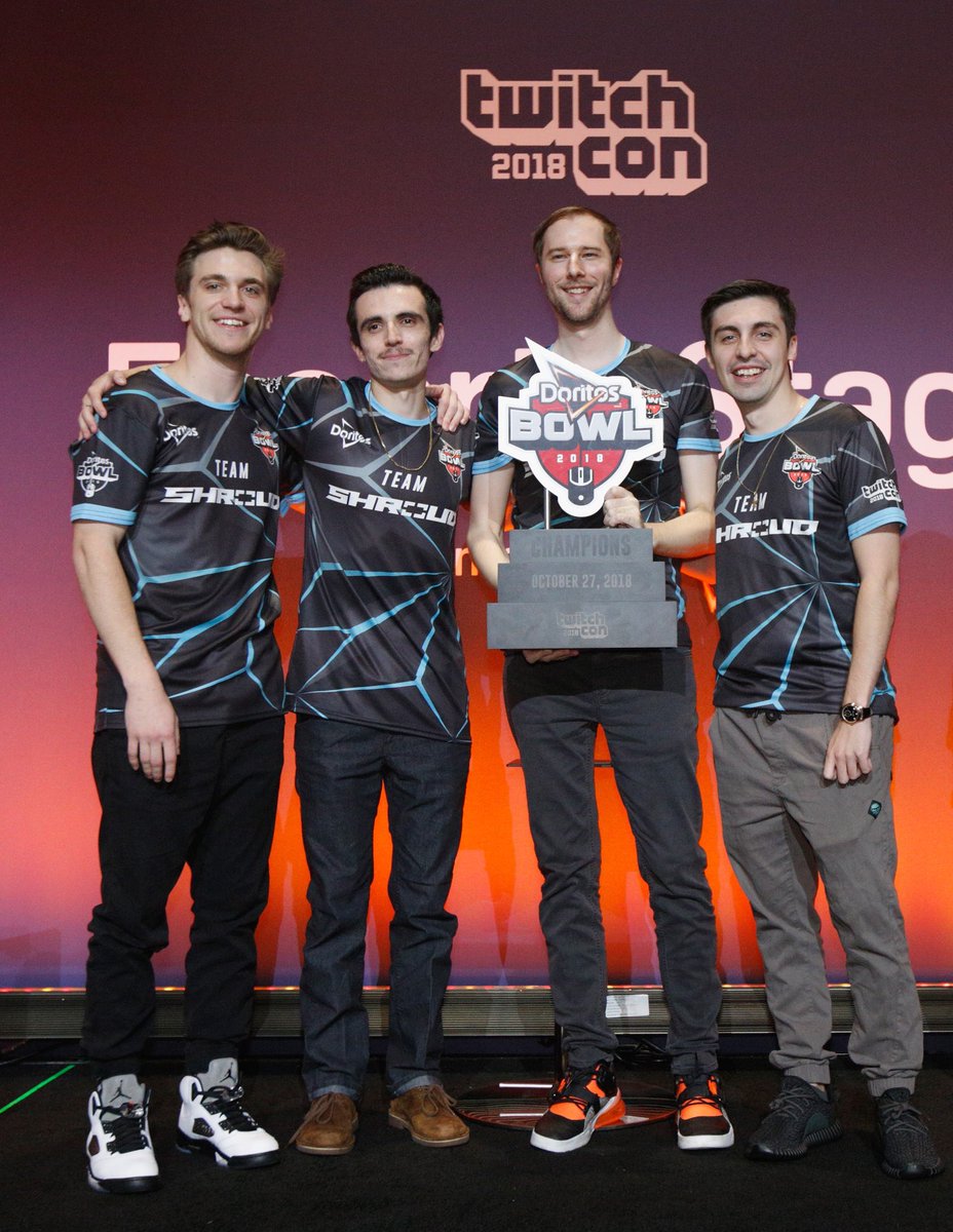 Doritos Meet The Doritosbowl 18 Champions Team Shroud Congrats Shroud Chocotaco Just9n Chad