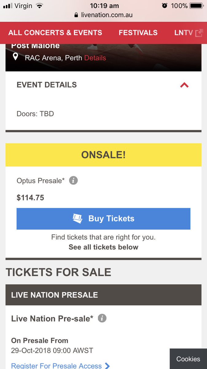 Live Nation Aus Nz On Twitter Postmalone Has Just Announced A