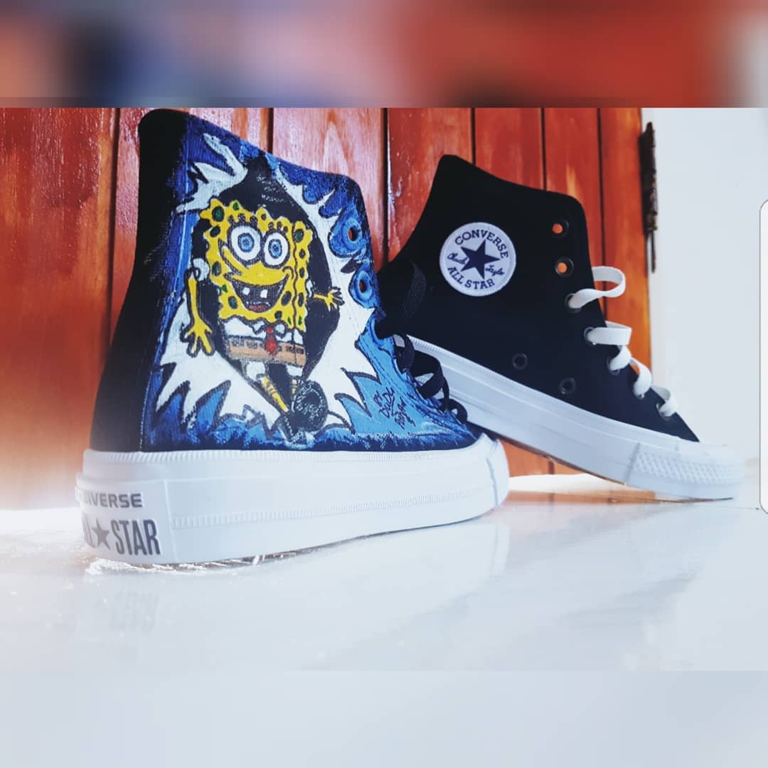 duduWagaG's tweet photo. At the #WWASP 2nd #WildWeekendAllStarParty rocking... #DuduPoshArt 0662038225  #Customisedtshirtdress #topdress #Tshirtdress #art #Customisedconverse @Converse #Converse2 #Spongebob #cartoons #Ipaintedthis #OOTD https://t.co/JwteHQPVa1