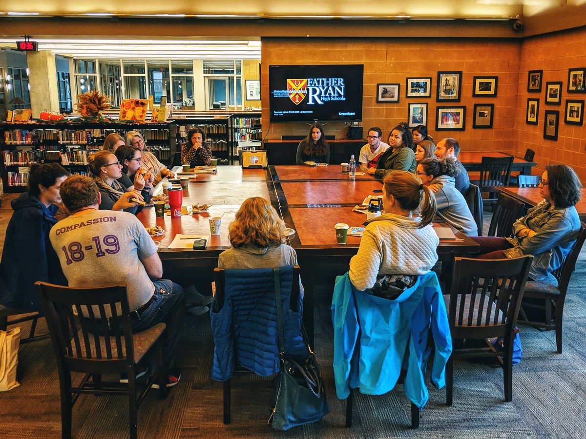 Ed_Cooperative's tweet photo. Our October coffee was scary-good. Grateful to Bela Herring of The Mindful School of Nashville for guidance &amp; supporting our mindfulness routines. We recorded a new EdCoPodcast, &amp; toured @fatherryan with Principal Paul Davis. #educatorscooperative #forteachersbyteachers #grateful https://t.co/DfCy8jxMlJ