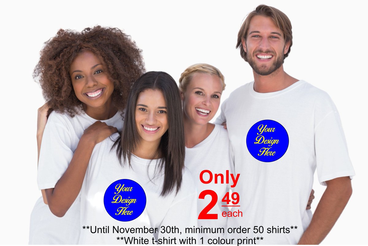 TSHIRT_DUDES's tweet photo. Turn your customers into walking billboards with custom shirt from https://t.co/ZSNRUu7OoR starting at only $2.49 each! #business #Marketing https://t.co/tpudrHPW6W