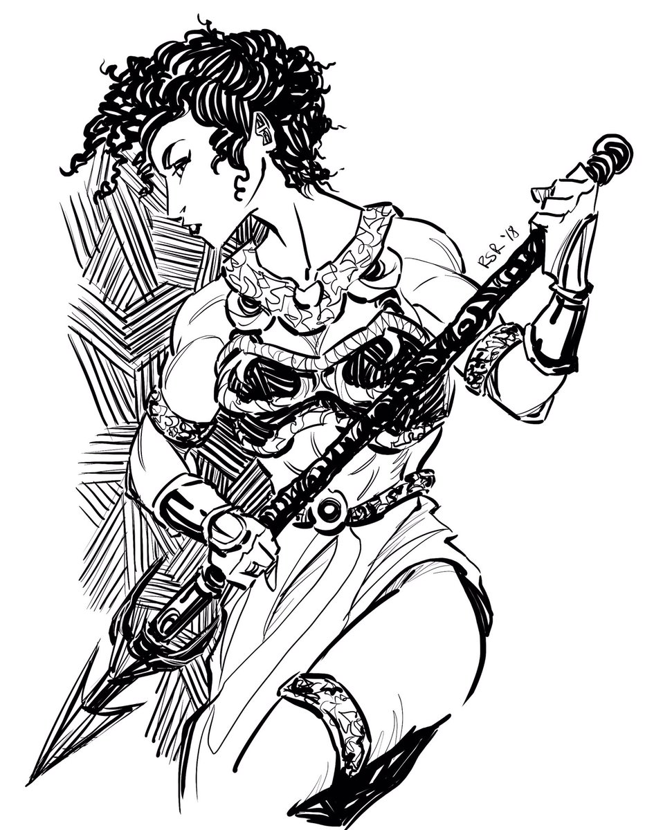 rae_ink's tweet photo. ⚡️🗡 Day 27: Goddess 🗡⚡️
#wartober2k18 #wartober #inktober #inktober2018 #inktober2k18 #inktoberday27 #drawingchallenge #art #drawing #illustration https://t.co/k7x5qgw0Ez