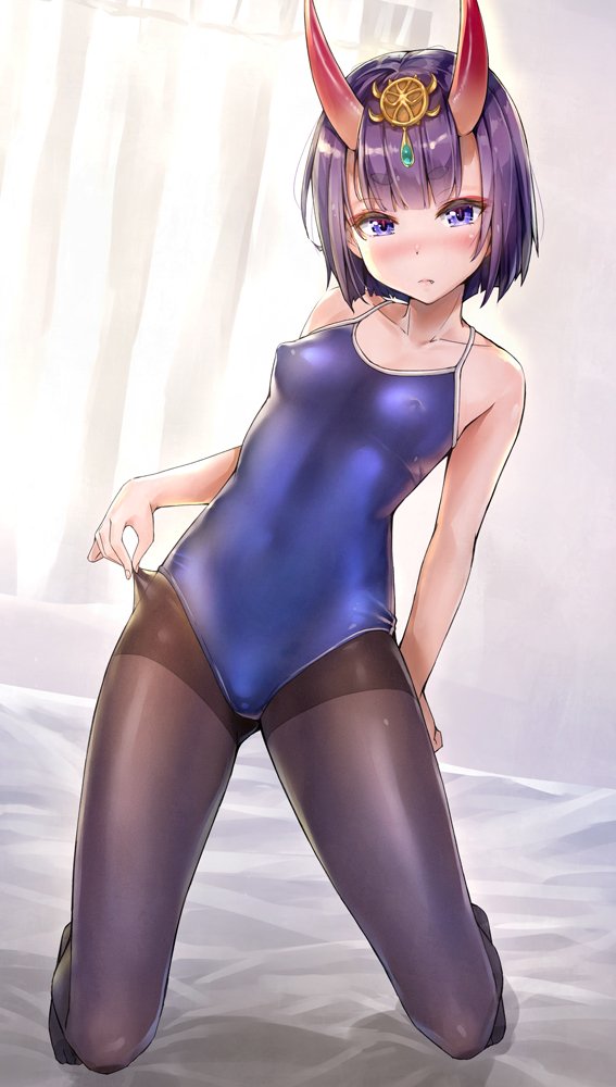 Young pantyhose anime bikini