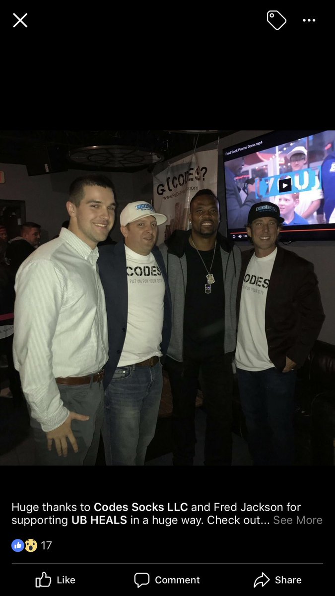 dgam716's tweet photo. @Fred22Jackson and @thurmanthomas  our dreams came true last night.  Two legendary #Bills running backs! #FJ #RepYourCode #LaunchParty https://t.co/hEsM1W1Ulk