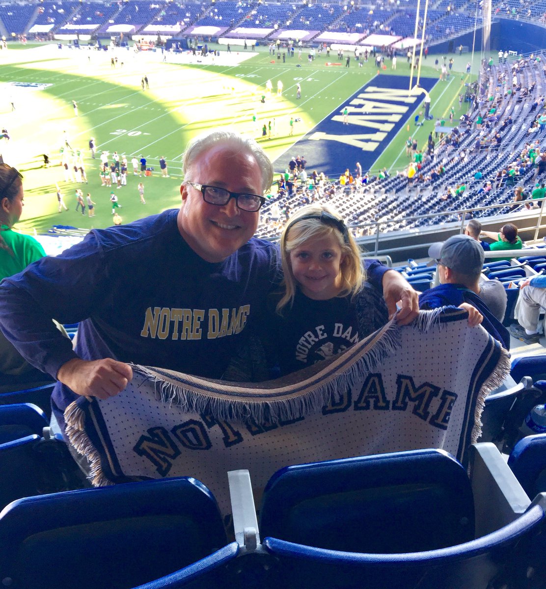 SdGalvan's tweet photo. Undefeated Notre Dame in San Diego? Let’s do this! #GoDomers #CatholicEducationNation @SadlierReligion @NotreDame https://t.co/SFVV049I8D