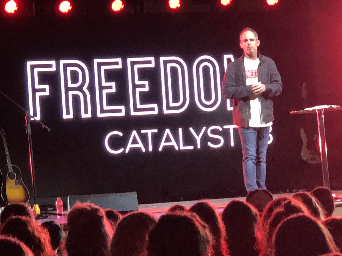 beaverdamchurch's tweet photo. @zealousanthony bringing Hope to #Catalyst18 from God’s Word and the life of Joseph! #Freedom https://t.co/T0WWvxgQlO