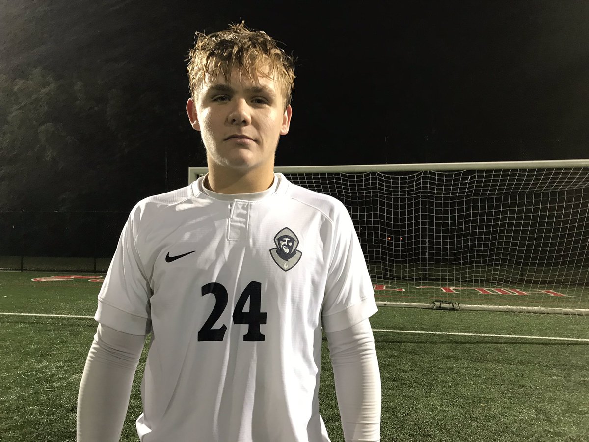 ACPressMulranen's tweet photo. .@HermitAthletics Kevin Witkoski scored in the 44th minute to help @Hermits_Soccer tie the game and provide momentum in their 2-1 victory over Washington Township to win the @CoachesSj championship. #HSLive https://t.co/A7SBhuhkip