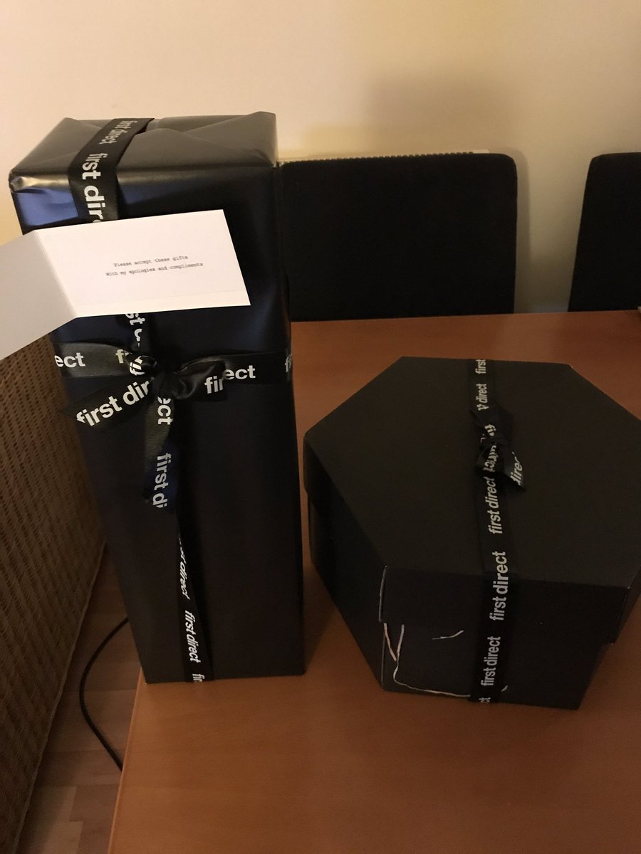 siddharthaghose's tweet image. In those rare instances when things go wrong @firstdirect, they sure know how to apologise in style... #CustomerExperience #customerserviceweek2018 #firstdirect #thecustomerisalwaysright #compensation