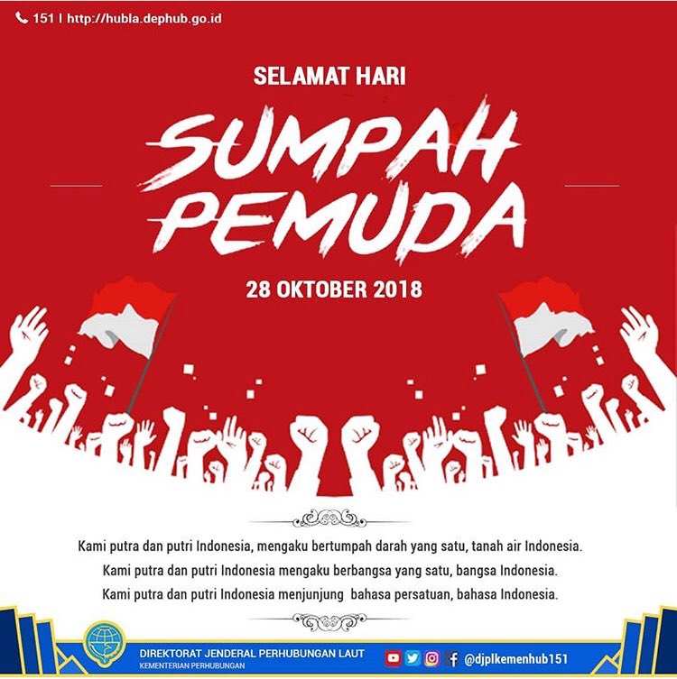 Disnav Kendari En Twitter Hari Sumpah Pemuda Kembali Diperingati Setiap Tanggal 28 Oktober Mengingatkan Kita Akan Perjuangan Para Pemuda Dan Pemudi Untuk Mempersatukan Bangsa Selamat Hari Sumpah Pemuda 2018 Sumpahpemuda 28oktober Ditjenhubla