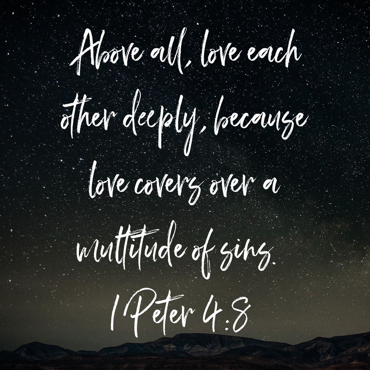 All Saints Tullylish on Twitter: "Above all, love each other ...