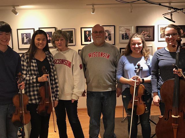 EYSO's tweet photo. Coaching with Gene Purdue and Sally Chisholm in Madison, WI today #conductor #classical #violins #instaviolin #violinplayer #classicalmusician #violin #chambermusic #youthorchestra #youthorchestras #eysofans #musiccoach #stringcoach #violincoach https://t.co/BaCkqQmDEW