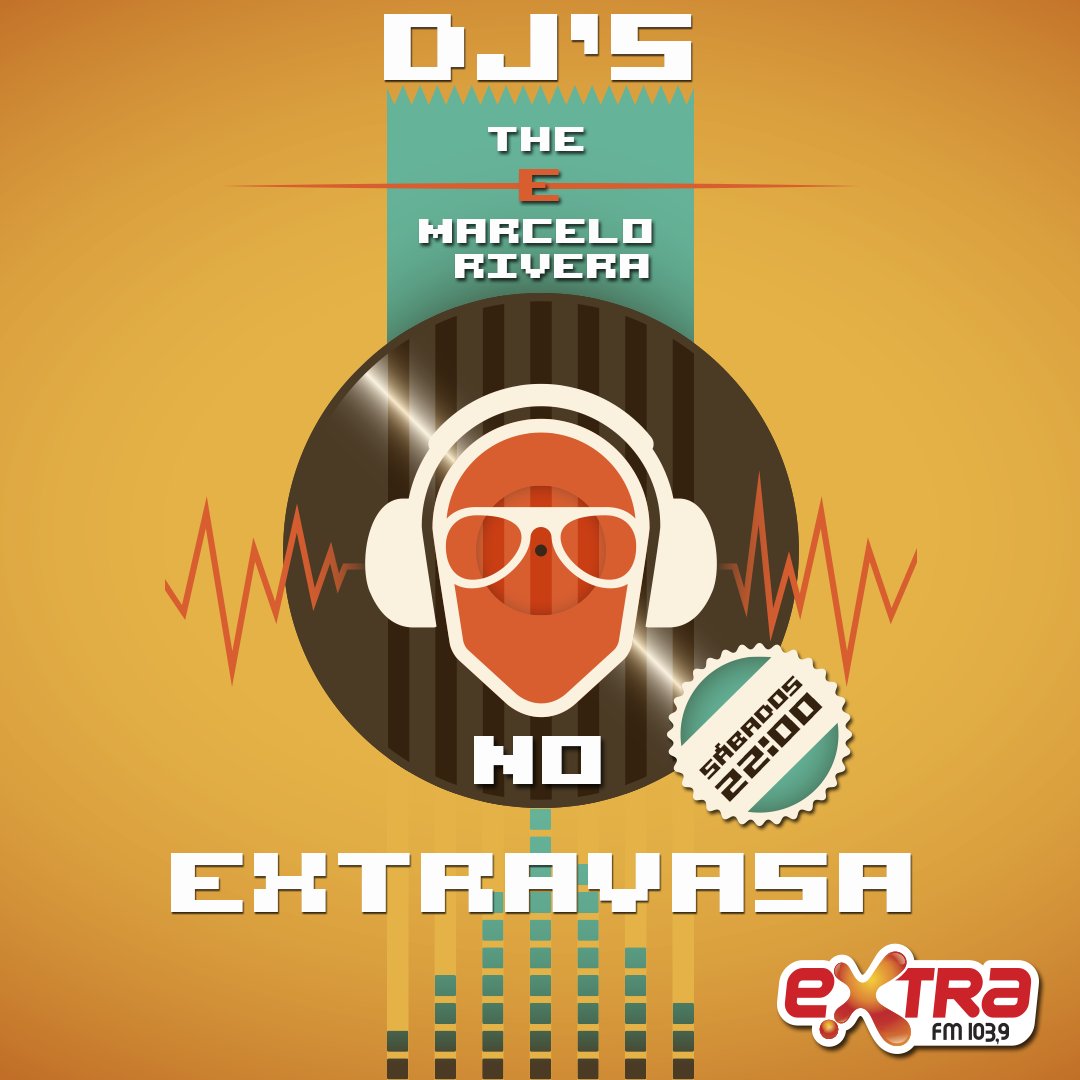 extrafm's tweet photo. Os Dj´s The e Marcelo Rivera embalam o fim de semana da moçada.
O Extravasa abre o volume para os hits mais dançantes do momento. Duas horas com o melhor da música eletrônica.
Sintonize 103,9!
⏰Sábado: 22:00 às 00:00
#AquiEoSeuLugar #ExtraFM #Extravasa https://t.co/x9PynFsOP6