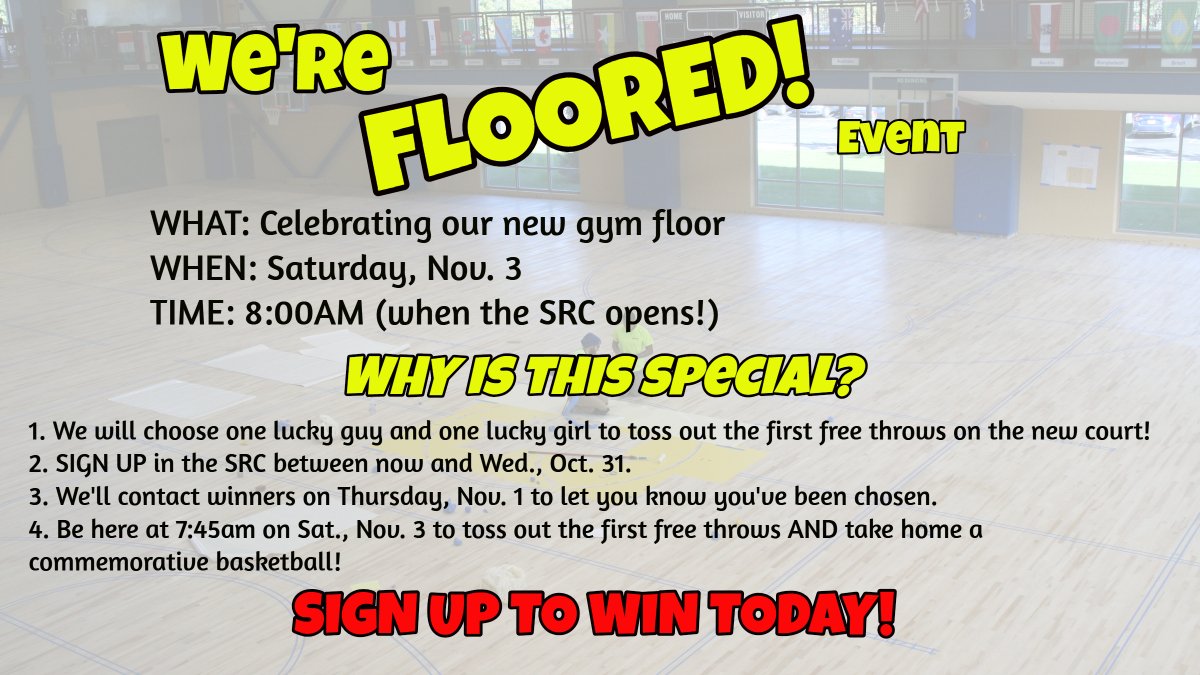 INStCampusRec's tweet image. STUDENTS: sign up at the Rec between Monday and Wednesday next week!  #newgymfloor #freethrows #firstplayers #campusrec