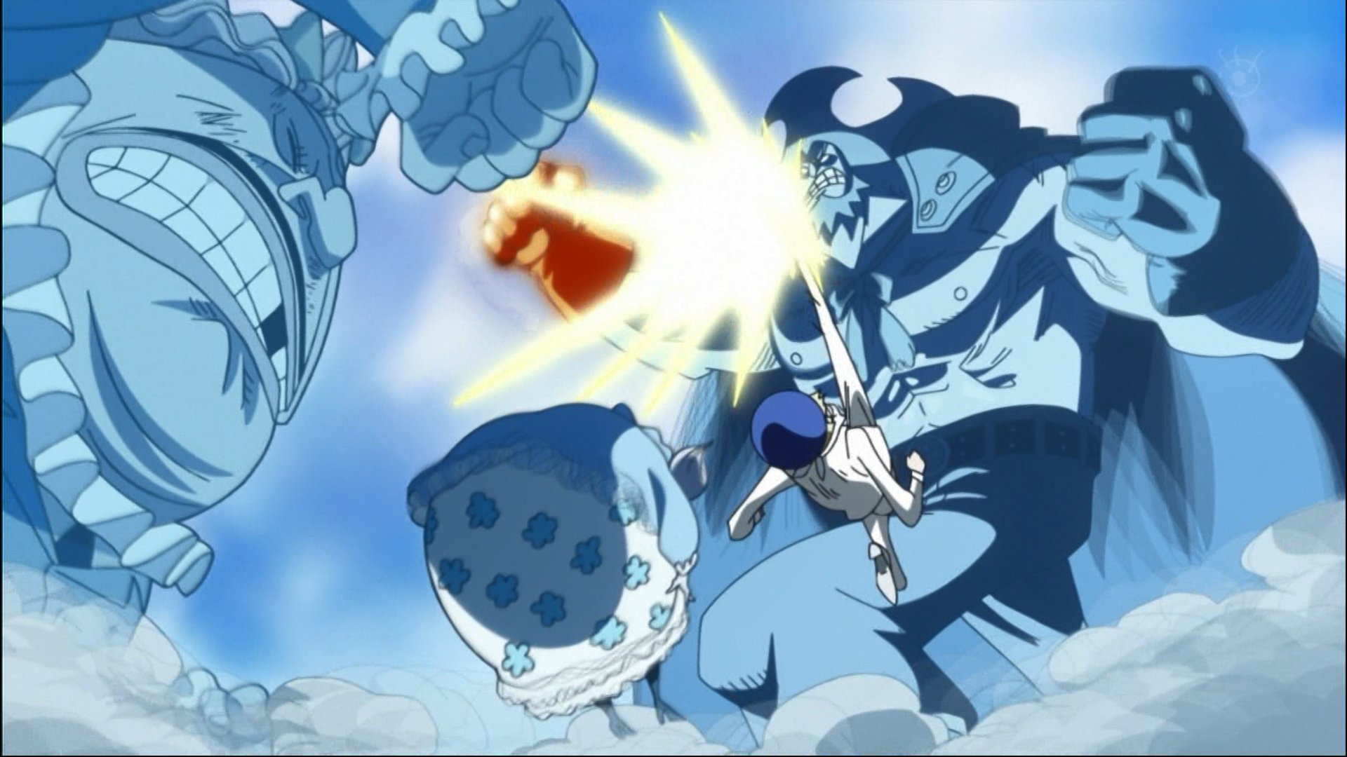 まな オーブンとプリンにしか見えなかったサンジの神速技 この能力はcp9が使っていた六式の剃 魚人島の戦闘で使われた月歩 スカイウォーク とwciでの剃 六式のうちの2つの足技を披露したサンジ 最後の足技 嵐脚 も習得しているんじゃないかな