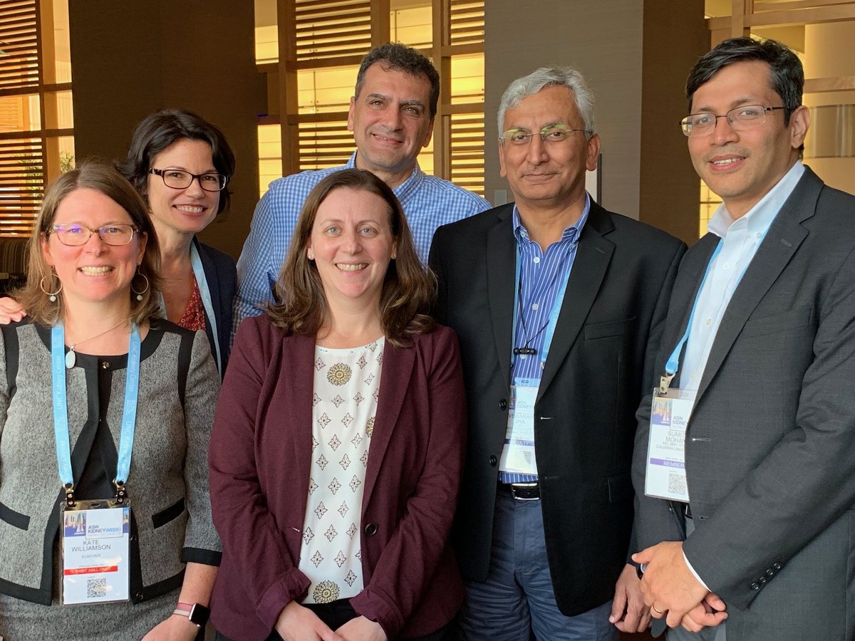 Building on the success of @KIReports is easy. Deputy Editor @SumitMohanMD, @ISNkidneycare President Elect @vjha126, together with the strongest publishing team in nephrology and beyond: @sevspratta, Linda Gruner and Kate Williamson from @ElsevierConnect #KidneyWk