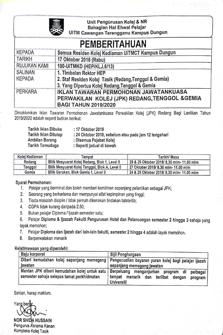 KolejRedang's tweet photo. Assalamualaikum dan hi warga UiTM... Ayuh datang ke interview pengambilan jpk bagi sesi baharu ini!! 😉

@JaieAziz @uitmtganu https://t.co/j9rEzjv9kP