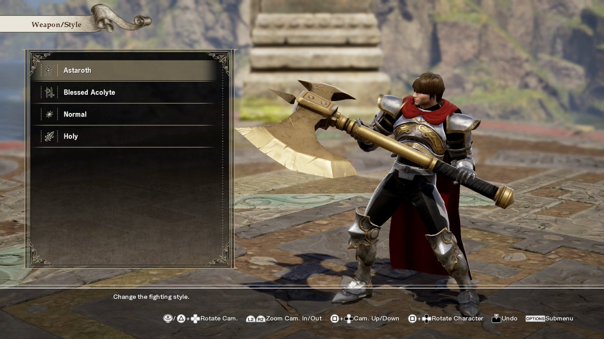 Slydoc2341's tweet photo. well I tried making @ArtixKrieger in #SoulCaliburVI, unfortunately there isn't a fighting style with a smaller axe for a weapon. https://t.co/8unlkOTyNg