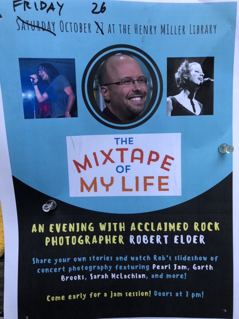 Last night at the Henry Miller Memorial Library, a final California event for “The Mixtape of My Life.” 
<a href="/robertkelder/">Robert K. Elder</a>
<a href="/henrymillerlib/">Henry Miller Library</a>