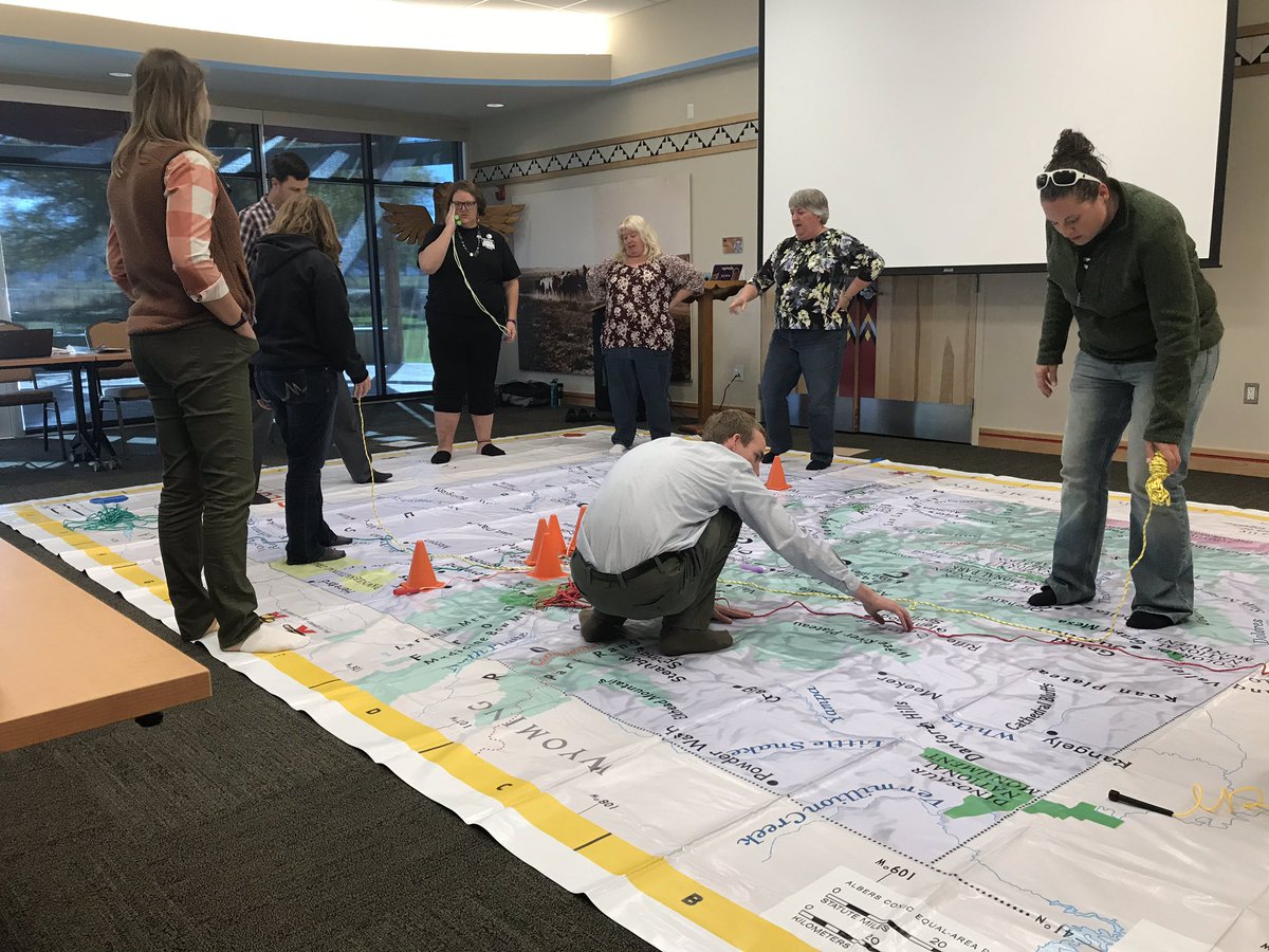 STEMisMyFuture's tweet photo. Western Colorado teachers training at @HistoryColorado with the #ColoradoGiantMap @NatGeoEducation #NatGeoInquiry #natGeoCertifiedEducators #PBL @BIEpbl @COSciTeachers @COGeogAlliance #COGeoInquiry #WMSSTEMGJ #STEMisMyFuture #SaturdaySchool #GIS @100Kin10 @COSciTeachers https://t.co/axPubEqPWR