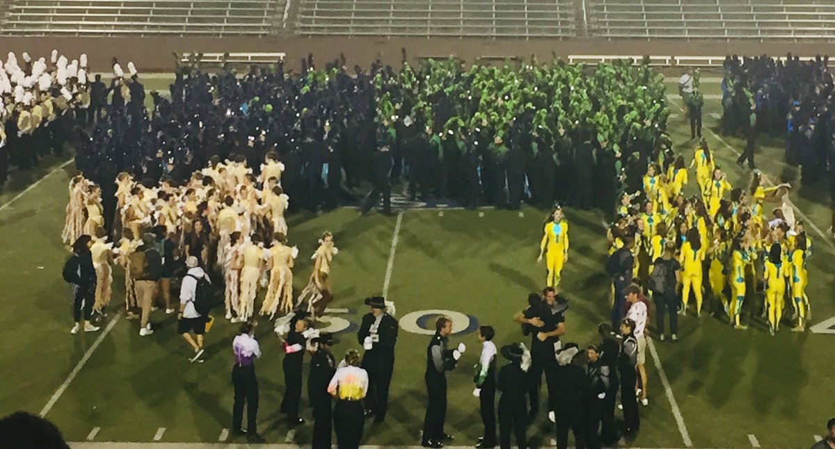 Congrats to <a href="/TWHMarchingBand/">TWHS Marching Band</a> , <a href="/orhsband/">ORHS Band</a> , <a href="/TWCPBand/">College Park HS Band</a> for placing 1st, 2nd, &amp; 4th in Area F Marching to advance to state!!! See y’all in San Antonio!!!