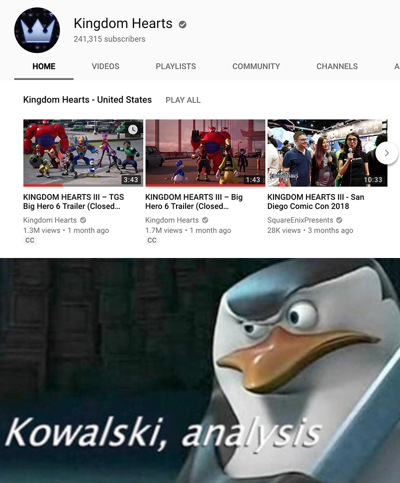 SirKeyblade's tweet image. Whenever a new trailer drops