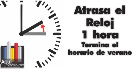 Termina el horario de verano <a href="/BookCloser/">OneBookCloser</a>