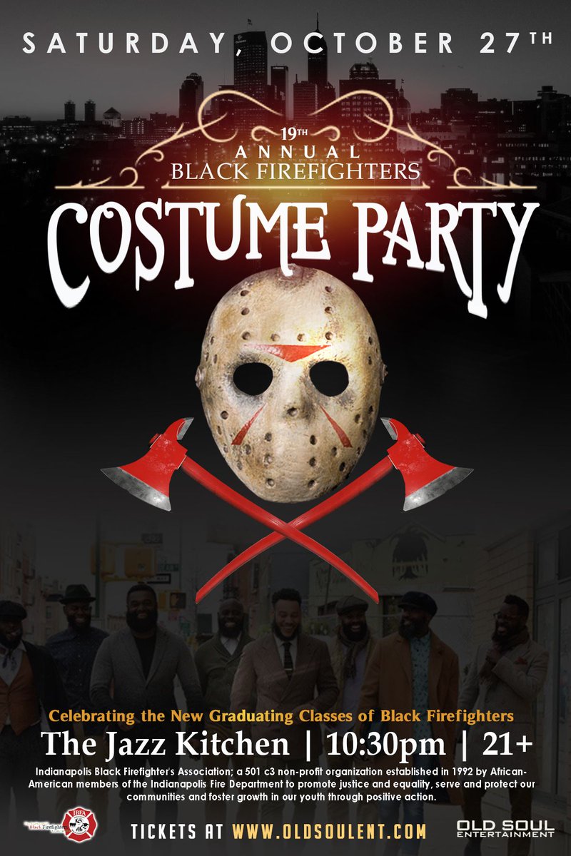 IBFA_INDY's tweet photo. Come hang us with at Jazz Kitchen! IBFA COSTUME HALLOWEEN PARTY! MONIES GO TOWARD CHRISTMAS AT THE FIREHOUSE AND OTHER PROGRAMS https://t.co/w2D4GZHj5Y