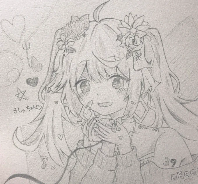 ましゅちゃん完成ヽ(*'ω`)ノ!!

ましゅちゃんのみくちゃんほんと可愛いくていつも癒されてる♡
そんなましゅちゃんのみくちゃん描けて嬉しかったー(੭ु'͈ ᐜ `͈)੭ु⁾⁾

RTありがとう٩(ˊᗜˋ*)و
@neko_226910 