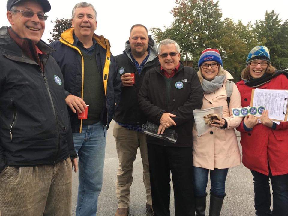 LukeforNY's tweet photo. We are embracing fall in Western New York! In it to win it, yesterday in Evans with some of the best volunteers in the world. 👋 #November6 #NY147 https://t.co/SMKCjte1jB