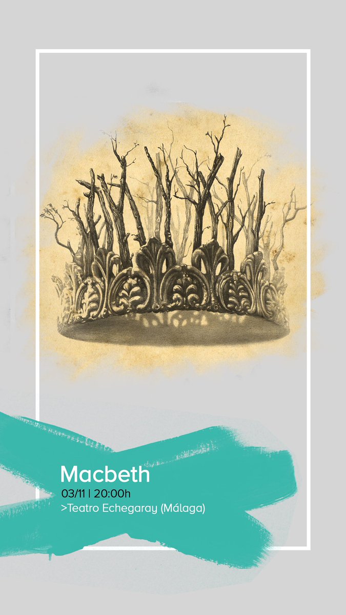 El próximo día 3 de noviembre tenemos una cita en <a href="/TeatroEchegaray/">Teatro Echegaray</a>, a las 20:00h. 🎭

Conseguid vuestras entradas aquí 🎟️: teatroechegaray.com/es/info/macbeth
#teatro #shakespeare #somosmu #muteatro #malaga #málaga #arte #macbeth