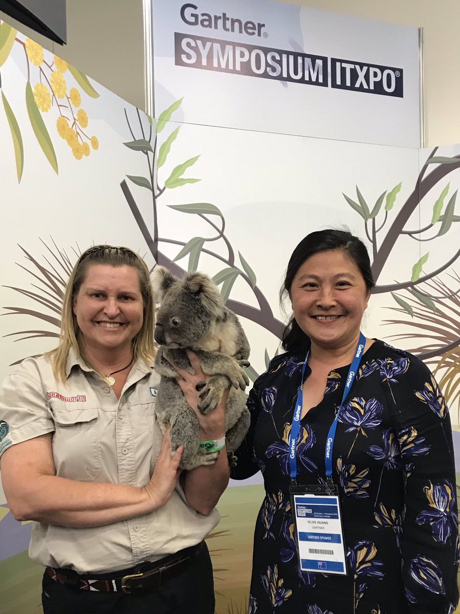olive_huanghai's tweet photo. A very special guest at Gold Coast Symposium! #GartnerSYM https://t.co/zCzUoKc3eX