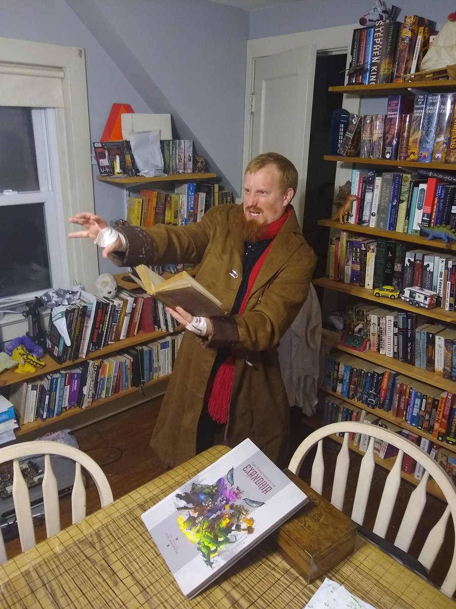ryeinn's tweet photo. My Brother-in-law's Caleb cosplay. He doesn't social media, so he asked that I share this. @CriticalRole, @VoiceOfOBrien #hobowizard https://t.co/cmRzGqXCeJ