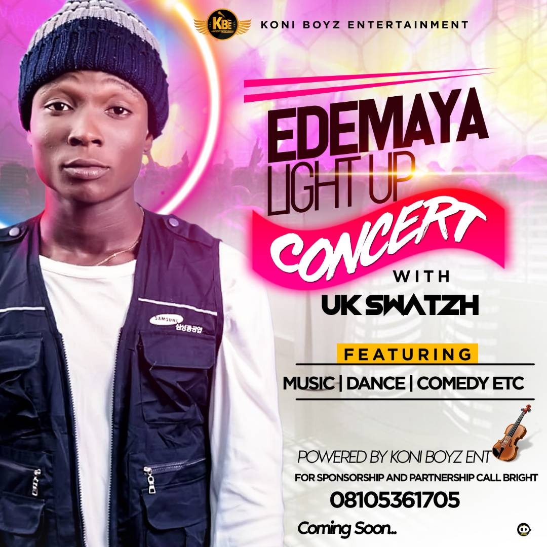 KriticiseT's tweet photo. IT COMING BIGGER AND STRONGER THIS YEAR
EDEMAYA LIGHT UP CONCERT WITH UK SWATZH
FOR SPONSORSHIP AND PARTNERSHIP CALL BRIGHT: 08105361705
#OBONG MBORO..
#IBID EKPO..
#KBE... https://t.co/jvN26xFXKw