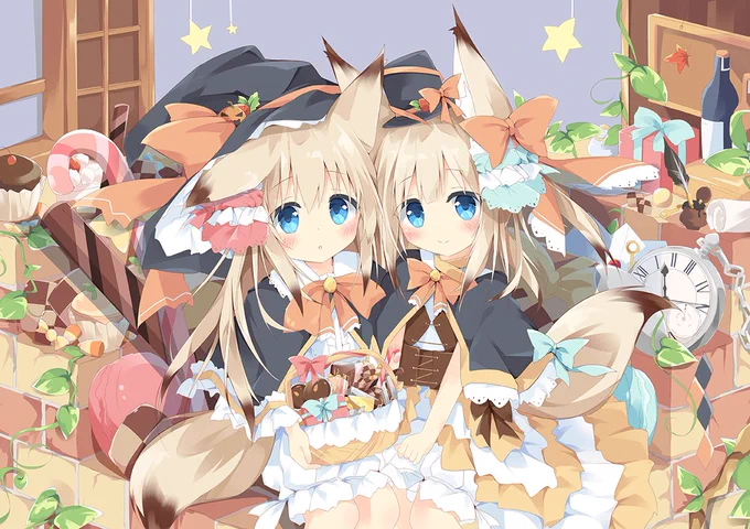 ハロウィンきつねっこ姉妹 